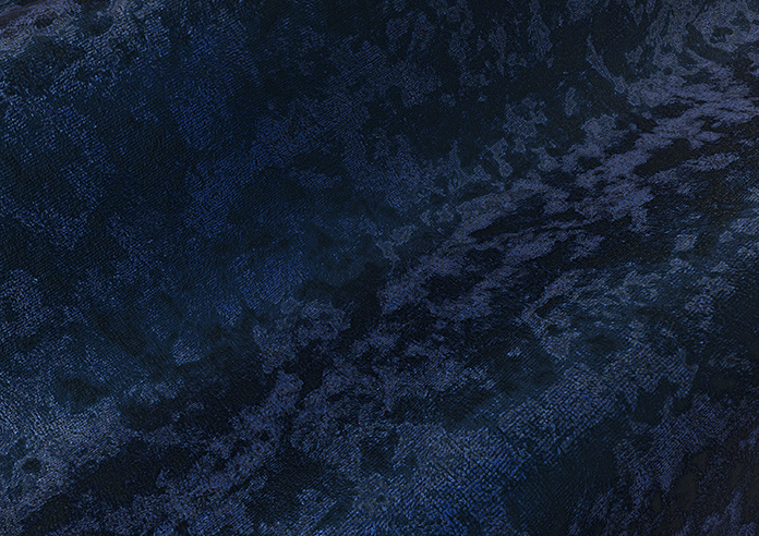 Cyrus Crushed Velvet, Royal Blue - Roman Blind - Image 4